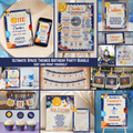 First Trip Around the Sun Birthday Party Bundle | Editable Space Decor (Digital Download)